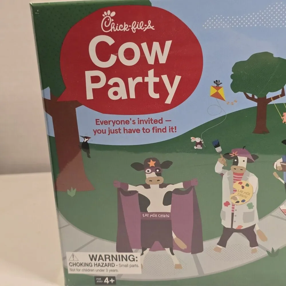 Chick-Fil-A Cow Party Game Family Game Night New Factory Sealed Ages 4+